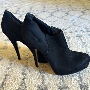 Women's Black Booties Heels